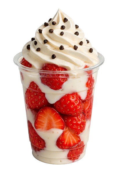 Fresas con crema principal